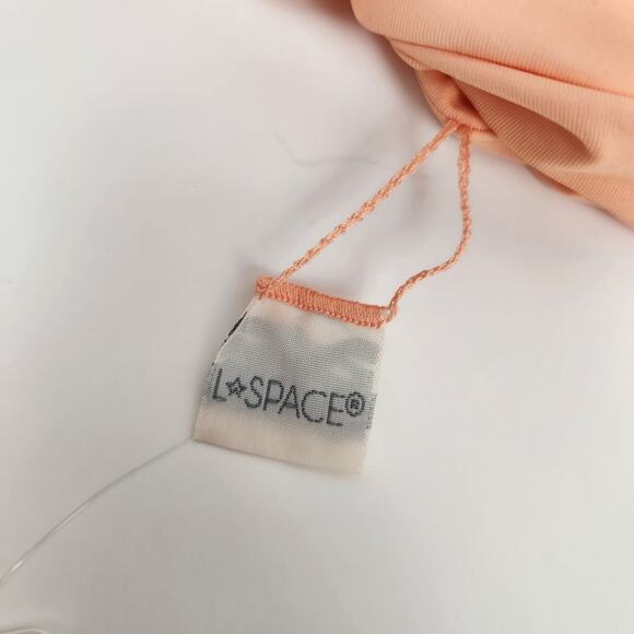 L*Space Rebel Stripe Bikini Top in Orange Size Small NWT - Picture 4 of 4